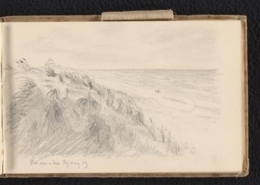View of the Dunes, the Beach and the North Sea at Bergen