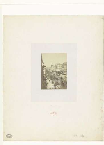 View of the Boulevard Saint-Denis towards the Porte Saint-Denis, Paris