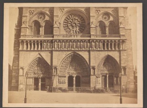 Facade of Notre-Dame in Paris