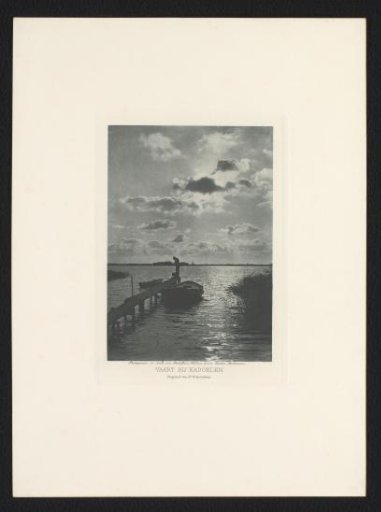 Man at a landing place in Kadoelen, Amsterdam