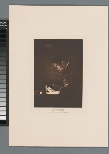 Man lighting a candle
