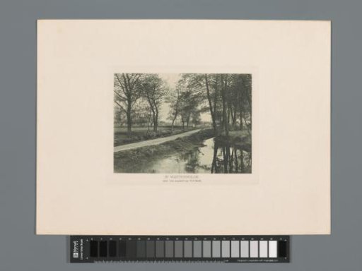 Country road in Westerwolde, East Groningen