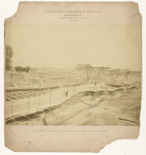 Construction of the Merwede Canal at Gorinchem