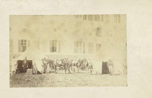 Camp for a building, possibly in Egypt