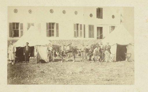 Camp for a building, possibly in Egypt