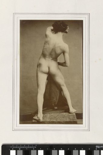 Figure Study of a Male Nude, Seen from the Back