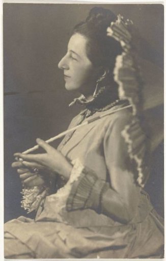 Portrait of Irene With-Sauer with an Umbrella