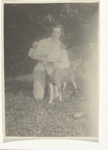 Portrait of Irene With with a goat