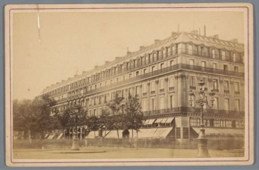 Exterior of the Grand Hôtel on the Boulevard des Capucines in Paris