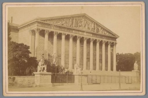 Facade of the Palais Bourbon in Paris