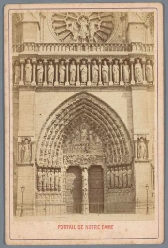 Entrance portal of Notre-Dame, Paris