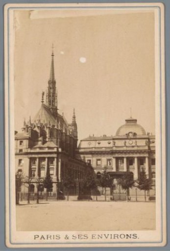 Exterior of the Palais de Justice and the Sainte-Chapelle in Paris