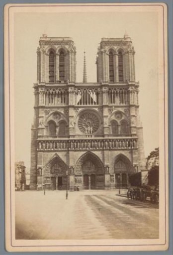 Facade of the Notre-Dame in Paris