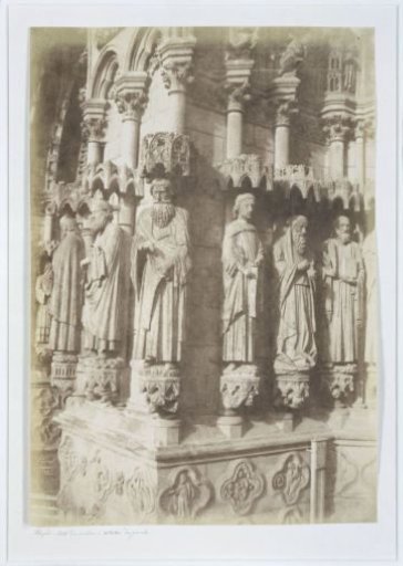 Sculptures of saints, central portal of Amiens Cathedral