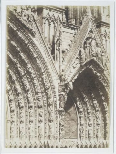 Right portal of the cathedral of Reims