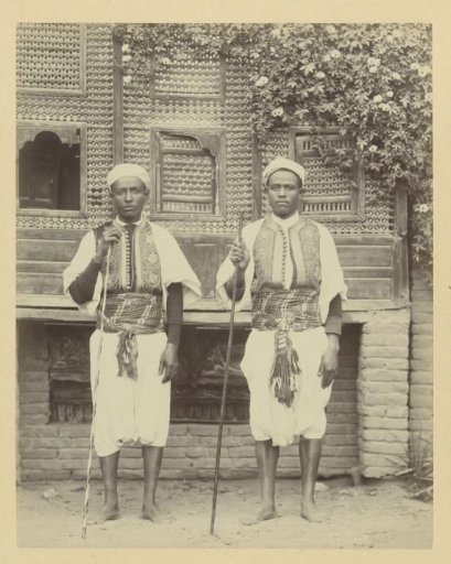 Portrait of Two Unknown Young Men in Uniform, Cairo