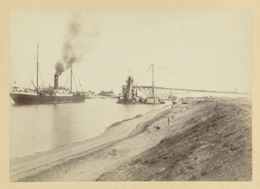 Dredging operations in the Suez Canal