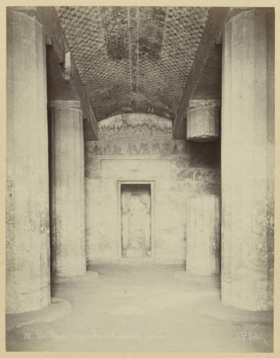 Interior of the tomb of Amenemhat at Beni Hassan