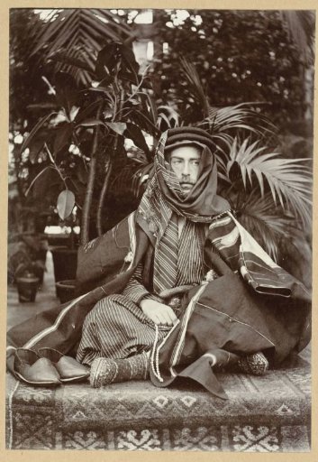 Self-portrait in "Oriental" costume
