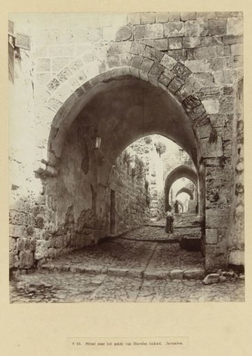 Street with Arches in Jerusalem