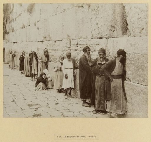 Jews at the Wailing Wall, Jerusalem