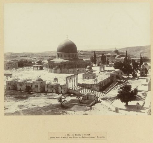 View of the Temple Mount with the Dome of the Rock, Jerusalem