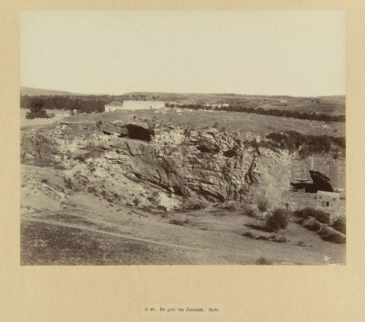 View of the Grotto of Zedekiah, Jerusalem
