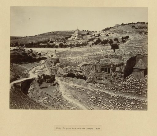 Bridge over the Kidron and the Tomb of Absalom, near Jerusalem