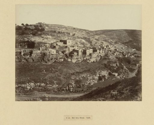 View of Siloam, near Jerusalem