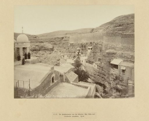 View of the Monastery of Mar Saba in the Kidron Valley