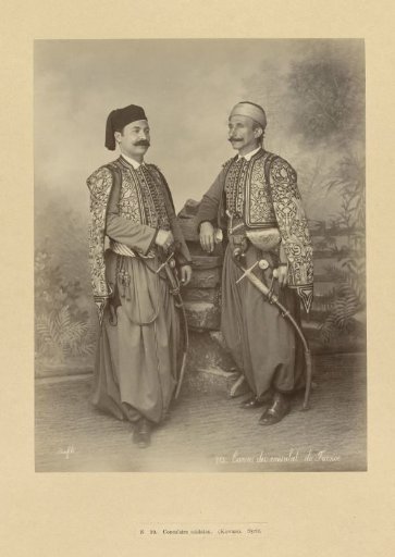 Portrait of two unknown guards of the French consulate, Syria