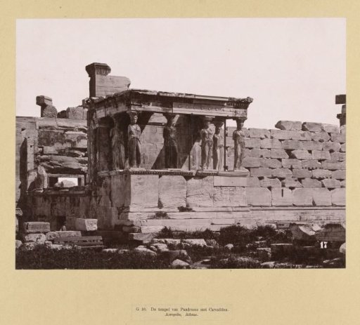 Caryatids at the Erechtheion on the Acropolis of Athens