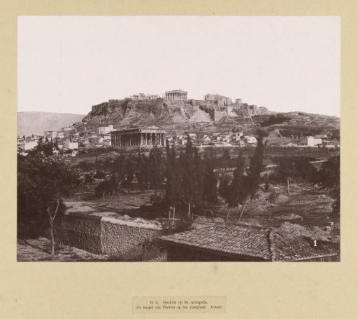 View of the Acropolis of Athens