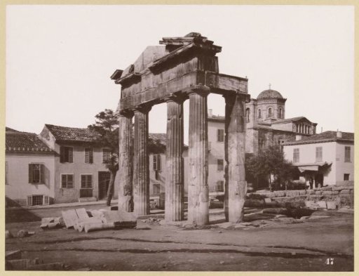 Gate of Athena Archegetis on the Roman Agora in Athens