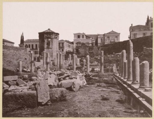 View of the Roman Agora in Athens