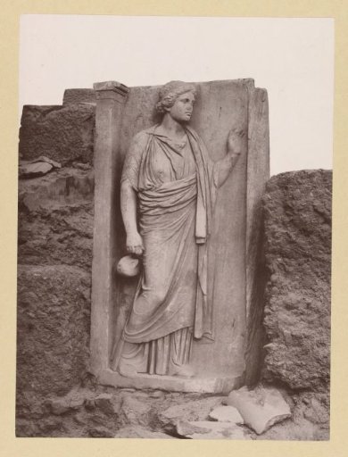 Tombstone of an unknown young woman with a jug in Athens