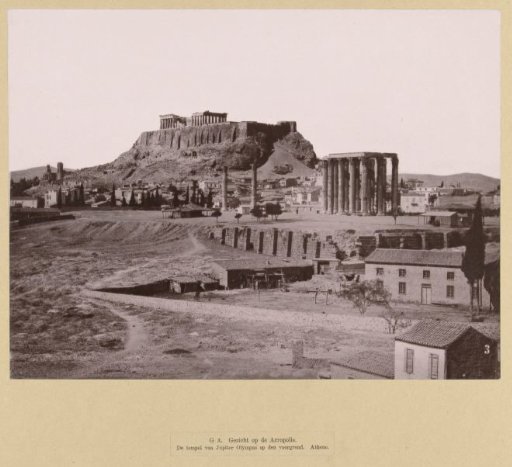 View of the Acropolis of Athens, seen from the southeast