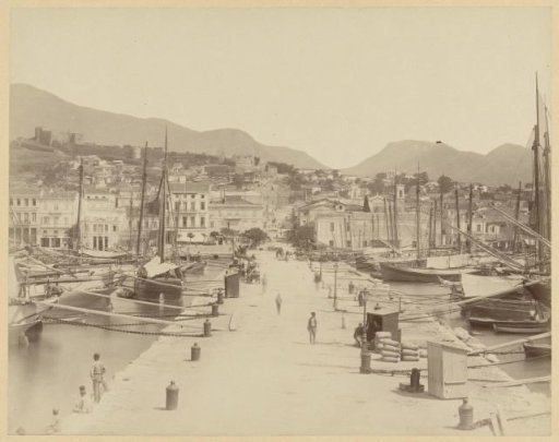 View of the harbour of Patras