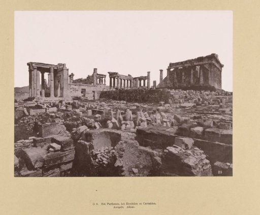 Parthenon and Erechtheion on the Acropolis of Athens
