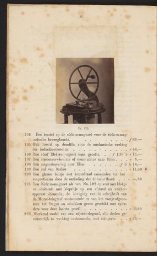 Device on an electromagnet for the mechanical operation of induced currents