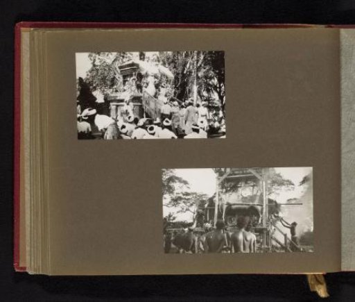 Two views of ritual practices, possibly related to a funeral
