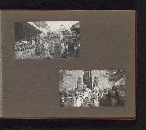 Two photographs of a traditional dance performed by children