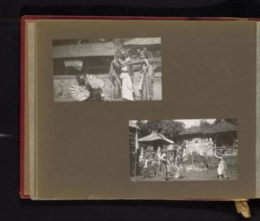 Two photographs of a traditional dance performed by children