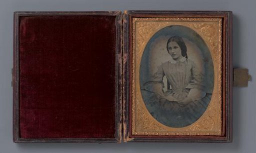 Portrait of an unknown young woman with a letter