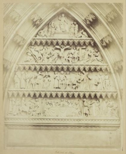 Tympanum with the Passion of Christ on the South Portal of Cologne Cathedral