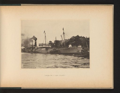 View of the Boompjes, with the steamship Grenadier in the foreground, Rotterdam