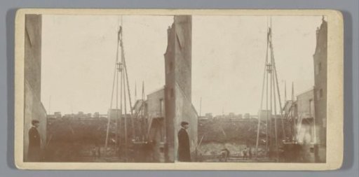 Construction pit in Amsterdam