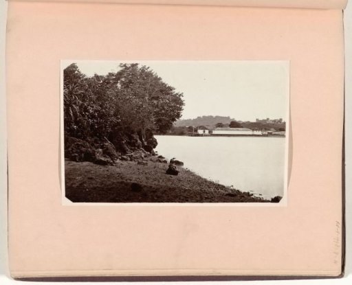 View of warehouses for nutmeg on Bandaneira