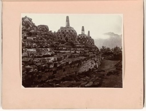 View of the upper part of Borobudur