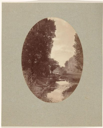 Landscape with people by the water